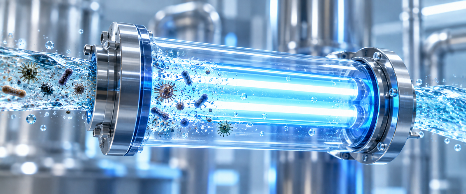 Chemical-free ultraviolet sterilisation